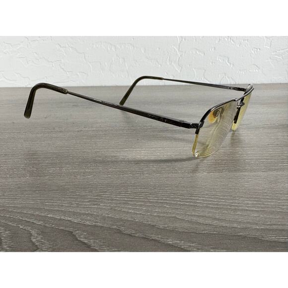 Vintage Stetson 223 Zyloware Eyeglasses Frames Men’s Rectangular Half Rim Metal - Picture 1 of 7
